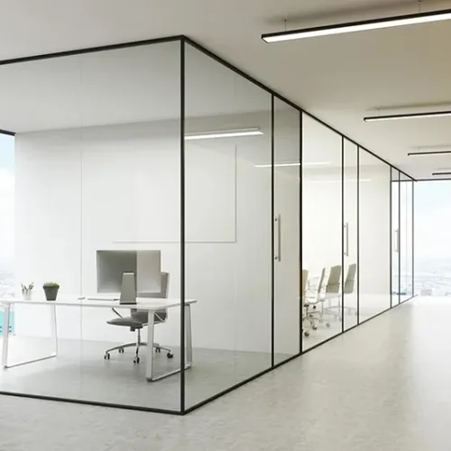 black channel frame profile glass partition dubai (1)